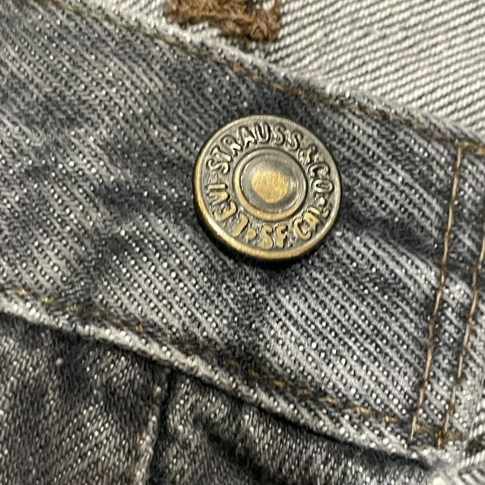 Vintage Levi’s 501 70s button fly faded black black jeans made in USA - Picture 6 of 10